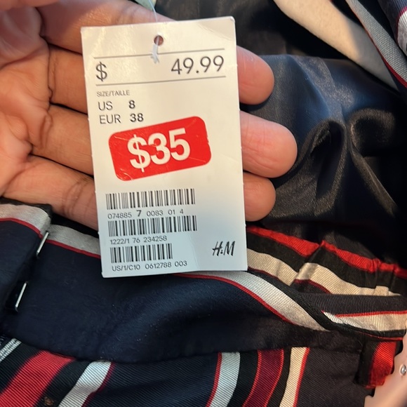 Pinstripe Linen Pantsuit (Blazer Size 8/Pants Size 12) - Picture 5 of 5